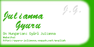 julianna gyuru business card